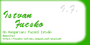 istvan fucsko business card